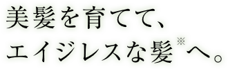美髪を育てて、エイジレスな髪※へ
